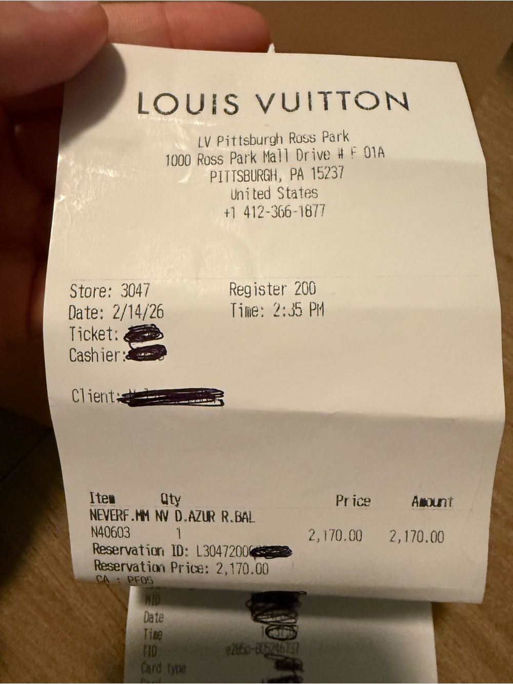 Louis Vuitton Damier Azur Neverfull MM - Picture 10 of 10